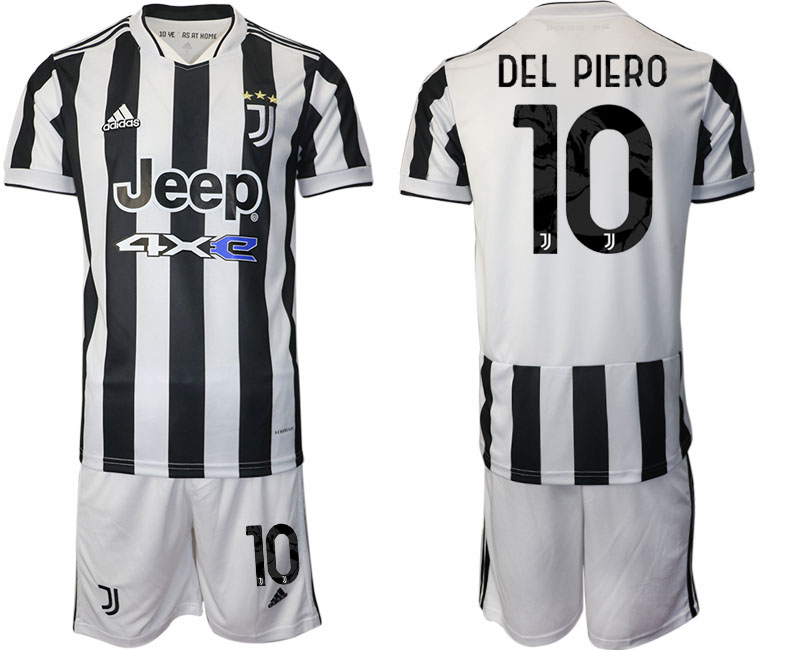 Men 2021-2022 Club Juventus home white #10 Adidas Soccer Jersey